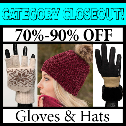 Gloves & Hats 70-90 off